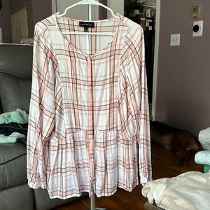 Plaid top. Never worn.